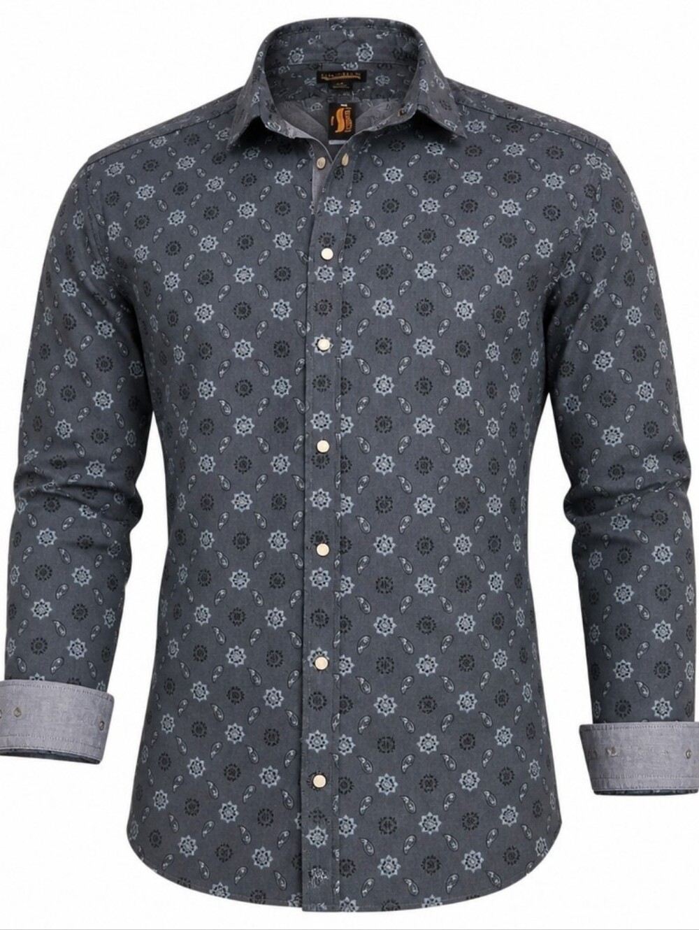 NWT Cremieux Shirt Mens 4XB Flip Cuff Pearl Snap